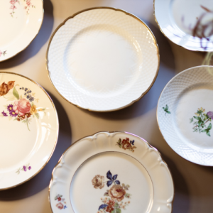 Middagstallerkner - Guldkant